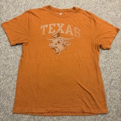 Texas Longhorns T-Shirt Burnt Orange Sz Large Authentic Apparel SEC NCAA