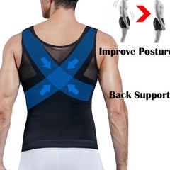 Gynecomastia Compression Vest Shirts Men Tank Top Slimming Body Shaper Underwear