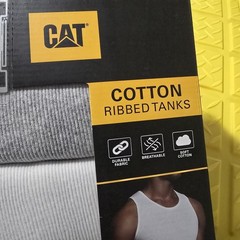 Caterpillar Mens 4-Pack Tanks Tops Undershirts Cotton Blend CAT XL