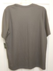 Croft & Barrow Easy Care V-Neck Shirt Men’s Medium Gray Short Sleeve