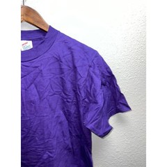 90s Vintage Jerzees 100% Combed Cotton Purple Blank Shirt VTG M