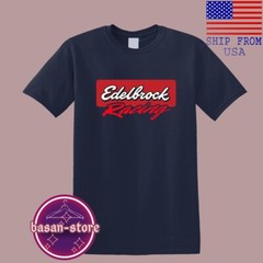 Edelbrock Racing Men’s Black Navy Blue White Size S-5XL