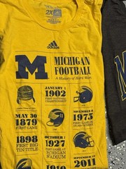 Lot Of 12 Nike University of Michigan Wolverines Shirts Made in USA + 4ball Cap