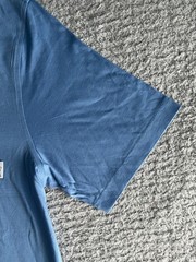 Greg Norman T Shirt Men’s Medium Light Blue Pocket Tee Relaxed Fit Short Sleeve