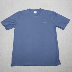 Greg Norman Men’s Crewneck Cotton T Shirt Navy Blue Short Sleeve Large