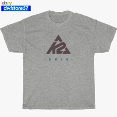 New Shirt K2 Sky Skis Funny Logo Black/Navy/White/Grey Men’s T-Shirt S-5XL