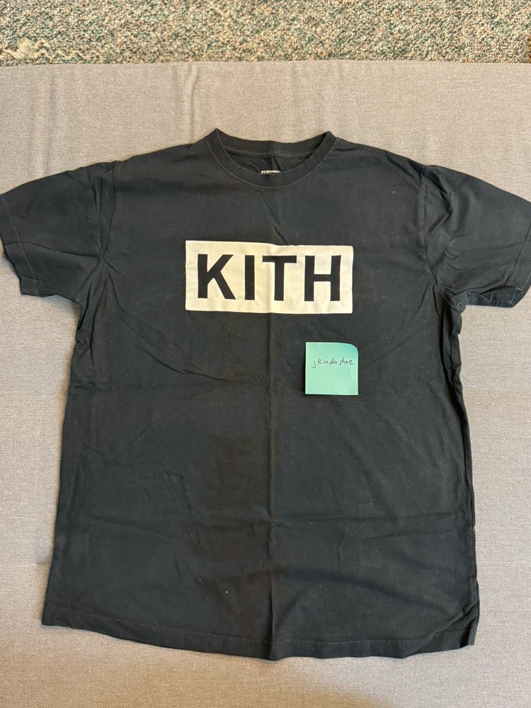 Kith classic box logo Shirt Size XL Used Black
