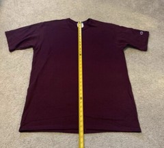 VTG Champion Maroon Plum HeavyWeight Cotton Lot Of T Shirt Large (12) & XL (12)