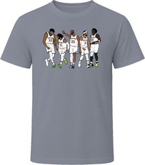 NEW YORK TRENDING Jalen Brunson KAT Og Mikal Bridges N.Y Hart T Shirt