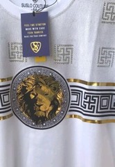 Men’s Beautiful Cotton Rhinestone T Shirt,Italian Style,Stretch S to 2XL….A12.