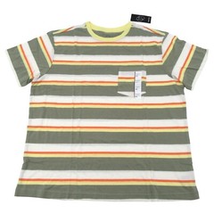 Original Use Mens Size XL Crew Neck Short Sleeve T-Shirt Striped Restful Green