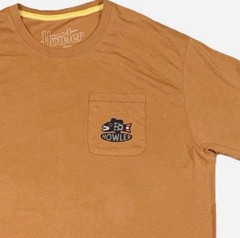 Howler Brothers Mens XL Burnt Orange Graphic Pocket Tee T Shirt Cowboy Outdoor
