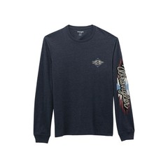 Wrangler Men’s Dark Navy Heather Logo T-Shirt 112368561