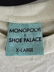 Shoe Palace Monopoly x Shoe Palace Mr. Monopoly Cream Graphic Crew Tee XL