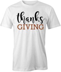 THANKSGIVING Tee Short-Sleeved Cotton HOLIDAY CLOTHING S1WS466