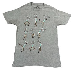 Rick & Morty Adult Swim Medium Gray Graphic T-Shirt Ripple Junction
