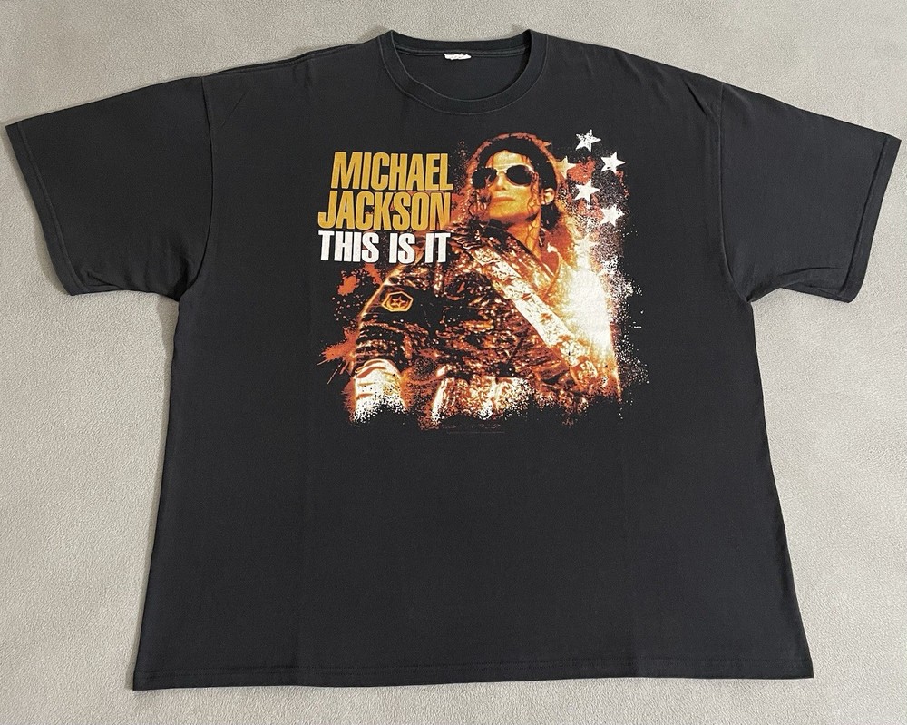 Vintage Michael Jackson This Is It Movie Promo T-shirt 2XL Documentary Musical