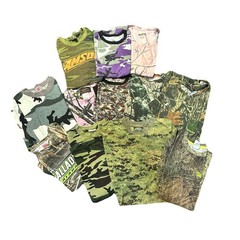 VTG Realtree Mossy Oak Camouflage T-Shirt Men’s Mixed Size Lot of 12 Hunting 90s