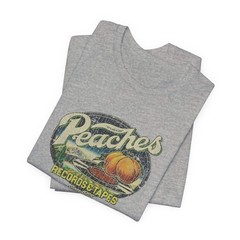 Vintage Peaches Record & Tapes Store Logo Unisex Jersey Short Sleeve T-Shirt