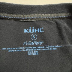 Kuhl Bravado Wildfibre Organic Cotton Short Sleeve T-Shirt In Black Size: S