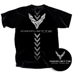 Corvette C8 Spine Tingling Vintage Graphic T-Shirt Sports Car Fan Tee