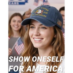 250 Anniversary USA Hat,United States of America 250th Anniversary Cap,US Pat…