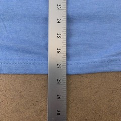 Lot of 5 Tultex 241 Unisex Size Medium Blue Short Sleeve Poly-rich Blend Tees