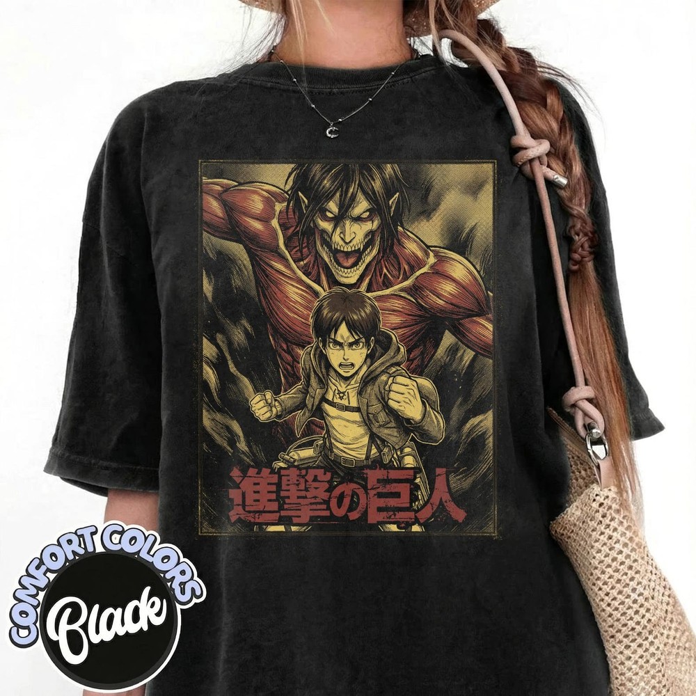 Dark Titan Warrior: Japanese Anime Graphic Tee