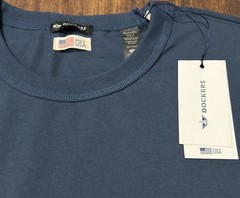 NWT Dockers Made in the USA Classic Tee Premium T-Shirt Navy Men’s XXL $70. C1