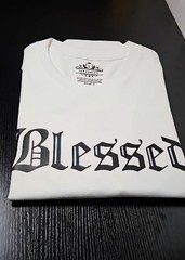 Sebashley Blessed T-shirt 100% Thick Cotton in Various Sizes High Quality