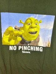 Shrek “NO PINCHING” Green Mens T-Shirt – PICK YOUR SIZE