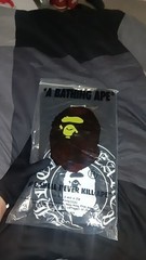 A Bathing Ape BAPE Men’s Graphic Logo T-Shirt Black Cotton Size M Regular