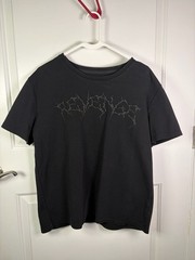 Revenge Embroidered Black T-Shirt