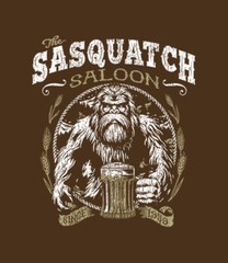 T-Shirt S to 2XL 3XL – SASQUATCH SALOON – BIGFOOT SASQUATCH FUNNY Adult