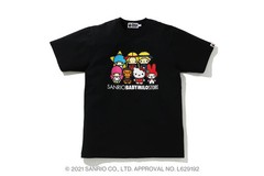 HELLO KITTY X BABY MILO TEE Bape A Bathing Ape Sanrio Size L Black NEW