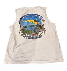 Vintage Harley Davidson Shirt Mens XL White St Thomas US Virgin Islands Tank Top