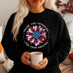 Sunflower Thank You Veterans Day Military Tribute Shirt,Honoring Our Heroes Tee