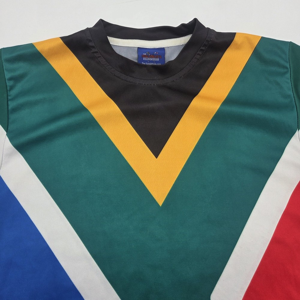 SOUTH AFRICA Flag Shirt Coat Of Arms Men’s Small Sport Vintage Jersey Full Print