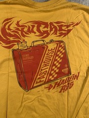 NWT Fasthouse Mixin’ Antique Gold T-Shirt “High Octane Gas & Haulin Ass” NEW