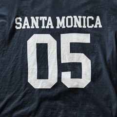 Santa Monica 05 beach city tee vintage 2005 number graphic shirt