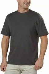 Kirkland Signature 100% Pima Cotton Slub Tee, Men’s Large, Gray, NEW