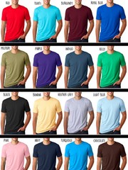 NEXT LEVEL APPAREL STYLE 3600 BLANK T-SHIRT Soft Vintage Feel Premium Cotton Tee