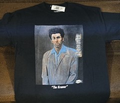 Seinfeld TV Show ( Kramer ) Men’s Graphic Black T-Shirt Medium