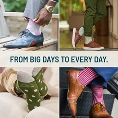 Fun Colorful Socks for Men for Dress Casual Formal Groomsmen Wedding, Flag