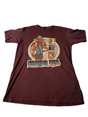 Sz M Deep Red 2017 Dragon Con Travel Worlds VOLUNTEER Sesame Street T-Shirt