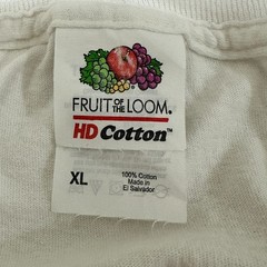 Fruit Of The Loom Men’s XL T-Shirt Emoticon Cute Smileys Face White HD Cotton