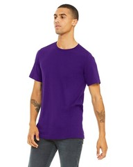 Bella + Canvas 3001C Small Team Purple Cotton Jersey Tee Unisex Tshirt