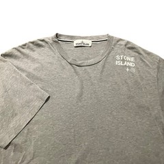 Stone Island T-Shirt Mens Large Gray Heather Logo Tee Modern Tunisia