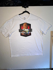 Nu Look Men’s 2XL White Graphic Logo Print Crew Neck Cotton Knit T-Shirt