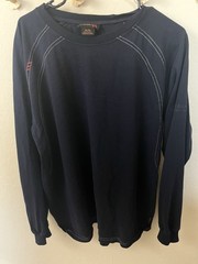 Ariat FR Work Knit Shirt Long Sleeve Men’s XL Navy Blue Cat 2 / 2112 Fire Resist